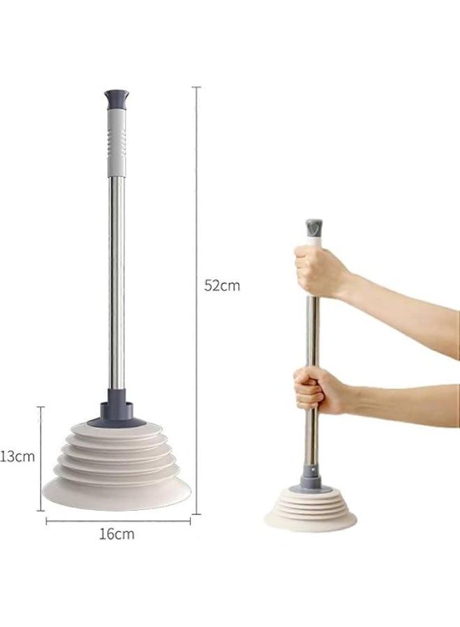 سلاكة بلاعة و حوض مطبخ جامبو رمادي بيد من معدن علاقه سليكون فاليد OM - Image 2